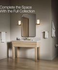Bathroom with Elate Toilet Paper Roll Holder Brushed Moderne Brass Minimalist Yet Premium Metal Build Corrosion Resistant