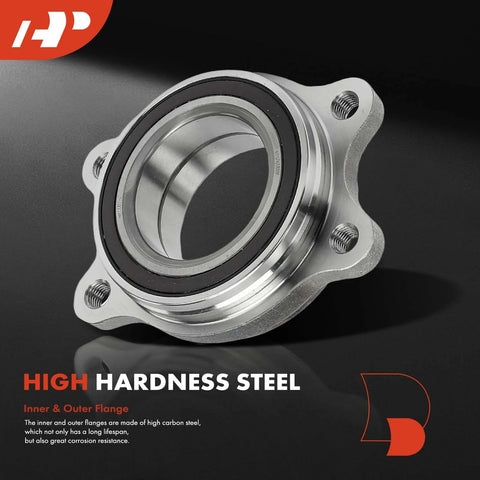 2 Pack Wheel Bearing Kit For Audi A4 A5 A6 Q5 S4 S5 S6 S7 S8 Quattro Allroad Models, high hardness steel bearing close-up