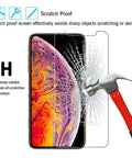 Get The Ultimate Purple Slim Fit Hard Cover With Four HD Tempered Glass Screen Protectors For Your Danew Trace T-One 5.5 Inch Phone showing impact resistance.