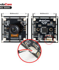 Front and back view of 120FPS Global Shutter Mono USB Camera Module With 1280x800 800P High Speed UVC Webcam And 130 Degree Wide Angle M12 Lens