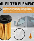 Oil Filter Kit QC000001 Fits 2012 2013 2014 2015 2016 2017 2018 Engines With LF16330 WL10232 P40037 diesel truck filter