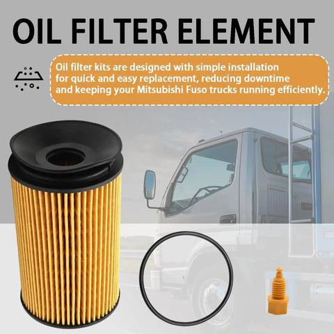 Oil Filter Kit QC000001 Fits 2012 2013 2014 2015 2016 2017 2018 Engines With LF16330 WL10232 P40037 diesel truck filter