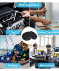 Nylon Flat Washers Set 1200 Pcs Insulation Anti Corrosion Black M2 To M12 Engineering Plastic Washers Standard Parts Repair Kit For Electronics Circuit Boards And General Hardware Projects for car, indoor, aviation, and mechanical use