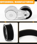 Engine Drive Belt Tensioner Idler Pulley Serpentine Belt Drive Kit Direct Fit For Chrysler 200 Town And Country Dodge Avenger 3.6L V6