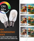 8 Packs 25W E12 T20 Incandescent Bulbs For Himalayan Salt Lamps And Wax Warmers 120V 2700K Warm White CRI 85+
