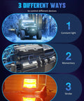 Three control modes for Waterproof Aluminum Switch Panel 8 Gang 80A 4 Inch RGB LED Backlit Switch Panel for RV Car Boat Truck