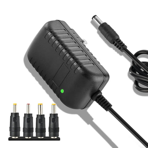 16.8V Massage Gun Charger Replacement For LifePro Sonic Series, black power adapter with multiple connectors, 59 inch cord