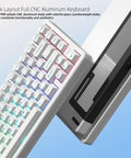 75 Percent Wireless Mechanical Keyboard With Magnetic Hall Effect Switches And A Rock Solid Aluminum Build featuring a stylish white design.