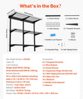 Sturdy 3 Tier Wall Garage Shelving Unit For Heavy Duty Storage, 1x3 Ft Steel Wall Mounted Shelves With 11x36 Inch Per Shelf And 450 Lbs Total Capacity, Black Durable Floating Metal Rack For Tools Bins And Garage Organization. Parts and dimensions shown