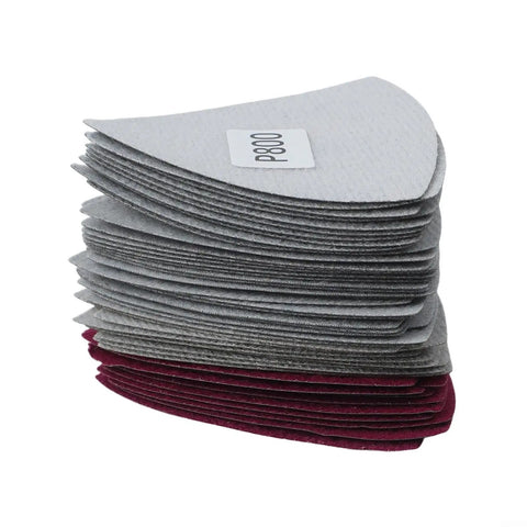 Grab These 50 Pcs Crazy Useful Triangle Sanding Sheets Made From Tough Silicon Carbide For Wet Dry Use Perfect Grit Range 800 To 5000 For Detail Sanders That Crush Wood And Metal Polishing Jobs With Ease, showing 800 grit sanding sheets.
