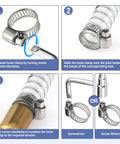 Installation guide for Beefy 130 Piece Hose Clamp Kit With 304 Stainless Steel Adjustable Worm Gear Clamps From One Quarter To One And A Half Inch Six To Thirty Eight mm