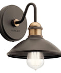 Vintage Industrial Olde Bronze Two Light Bathroom Vanity Fixture With Wall Mount Over Mirror Lighting For Transitional Bathrooms
