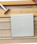 Square Stepping Stone Mold 37x37x6.5cm Reusable Concrete Paver Mold for garden pathway