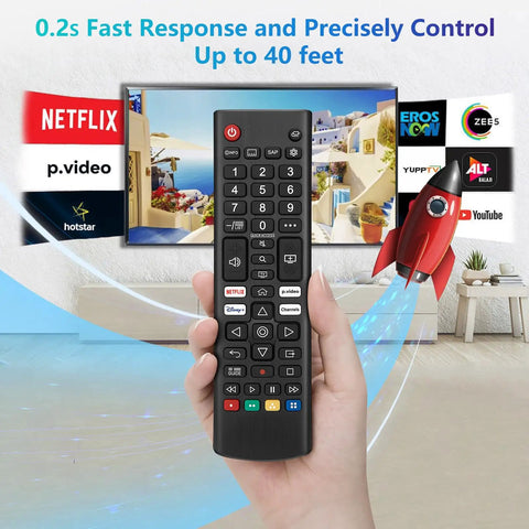 Universal Replacement Remote For Smart TVs Compatible With OLED And QNED Mini LED Series Including UP70 UP75 UP76 UP80 UP87 Pack Of 2 No Fuss Setup No Programming Required Durable Build held in hand