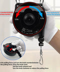 Close-up of ergonomic handle and tension knob from Tufting Gun Kit for Beginners With Cut Pile and Loop Pile Tools.