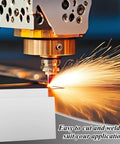 Laser cutting machine working on 4 Pack 14 Gauge 9x12 Inch Stainless Steel Sheets 304 Cold Rolled 0.078 Inch Thick 2mm Plates