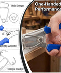 20 Piece Stainless Steel Miter Spring Clamps Kit With Spring Loaded Pliers for woodworking demonstration
