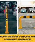 Beefy Heavy Duty Steel Machine Guard Barrier For Industrial Safety Rail 36 Inch Length By 24 Inch Height in parking area