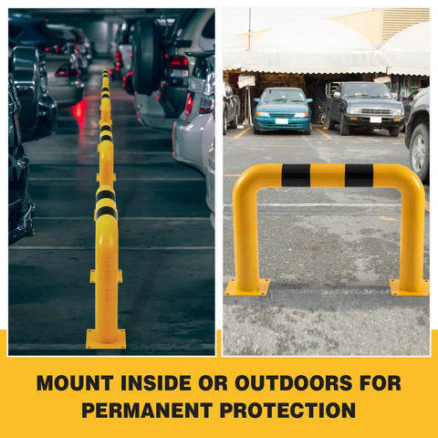 Beefy Heavy Duty Steel Machine Guard Barrier For Industrial Safety Rail 36 Inch Length By 24 Inch Height in parking area