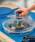 Pro Grade Saw Blade Cleaning Kit For Circular Table And Miter Saws 6 1/4 To 12 Inches Clean Pitch Resin And Dirt Build-Up With Scrubber