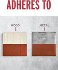 Kick Rust To The Curb Tough As Nails Oil Based Primer Spray Flat Brown for Wood and Metal surface adhesion test.