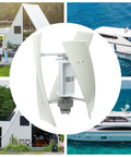 100W Vertical Axis Wind Turbine Kit For Home Power With Controller And 4 Blade Permanent Magnet Generator Built For Hybrid Solar Wind