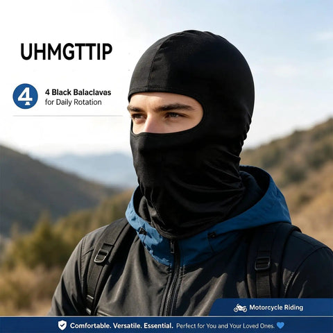 4 Pack Balaclava Face Mask For Outdoors Ride Ready Gear Breathable Ski Mask For Bike Riding Motorcycling And Winter Use