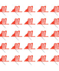 Top Rated Heavy Duty Cable Stackers For Organizing Coaxial Data And Power Cables Durable Plastic Wire Management Clips in red, 25 pieces.