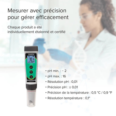 Waterproof Pocket pH Tester 30 With Wide pH Range From Minus One To Fifteen And Temperature Range From 0 To 50 Celsius Compact Handheld Meter For Home Lab Aquarium Hydroponics Field Use Easy Read Display in lab use