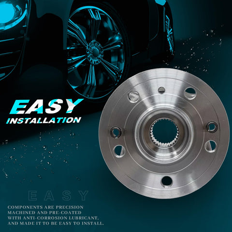 Beefy Front Wheel Bearing And Hub Assembly 513363 For Mercedes Benz GL Class 2013 To 2016 display with easy installation text