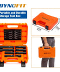Eight Piece Lug Nut Key Kit And Spline Socket Set For Aftermarket Rims And Wheel Locks Heavy Duty in orange case