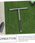 Stainless Steel Soil Sampling Tool With T Handle Probe For Lawn And Garden Care on artificial grass.