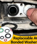 R134a AC O-ring gasket kit with replaceable bonded washers