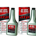 Heavy Duty Engine Seal Leak Stopper 8 Ounce Pack of 2 Stops Leaks Fast With Conventional And Synthetic Oils ATF Gear Oil Power Steering Fluid Rejuvenates Rubber Seals Without Petroleum Distillates, two bottles and boxes