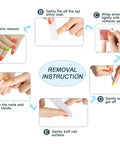 Step-by-step removal instructions for Dope Temperature Color Changing Gel Nail Polish Kit With 6 Glitter 10ml Bottles Thermochromic.