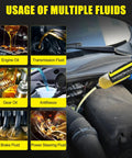 Knuckle Busting 200Cc Fluid Extractor And Fill Hand Pump Manual Oil Change Syringe for various fluids like engine oil and antifreeze.