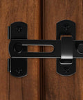 Beefy 4 Inch Heavy Duty Barn Door Lock Latch For Sliding Doors And Barn Gates Flip Safety Gate Latch Pet Proof Matte Black Stainless Steel