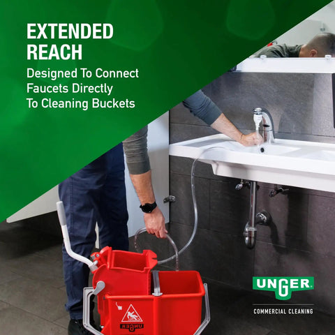 6 Ft Faucet Attachment Hose For Buckets And Janitorial Cleaning Flexible Clear White Water Hose With Quick Connect And Secure Faucet Fit Perfect For Easy Bucket Filling And Reducing Lifting Strain A Real Workhorse