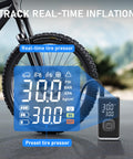 Cordless Portable Tire Inflator Mini Air Pump With Digital Pressure 150 PSI For Car Motorcycle Bike And Ball LED Light