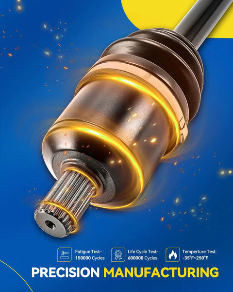 Premium Front CV Axle Shaft Assembly For Nissan Altima 2013 To 2018 2.5L Sedan close-up showing precision manufacturing details.