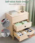 2 Pack Adhesive Drawer Knobs For Cabinets Black Rust Resistant Aluminum Alloy Stick On Pull Handles on open wood dresser drawer