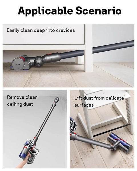 Replacement Quick Release Wand For Dyson V7 V8 V10 V11 V15 Cordless Stick Vacuum Cleaner Extension cleaning scenarios