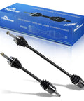 Front CV Axle Set For Hyundai Elantra 2001 To 2006 2.0L L4 Left And Right NCV37529 NCV37530 Drop-In Replacement For Driver And Passenger Side Premium Quality Heavy Duty Replacement With Smooth Operation, pair shown with box