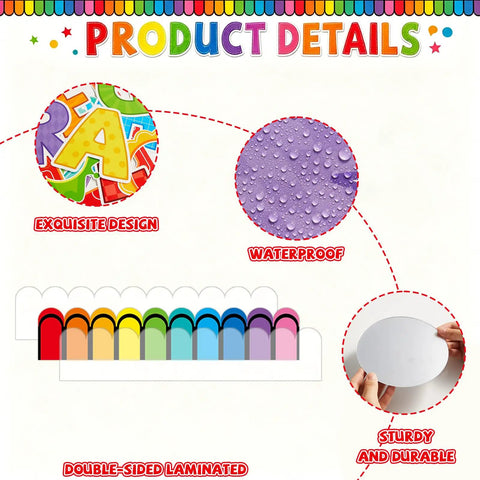 Motivational Bulletin Board Set With Mirrors And Paper Cutouts For Classrooms And Offices details with colorful design elements