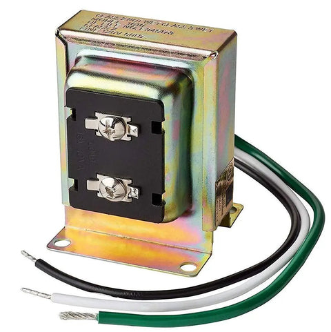 Hardwired 16VAC transformer for Two Note Electric Door Chime Kit For One Or Two Doors, Front Door Plays Two Note Melody And Back Door Plays One Note