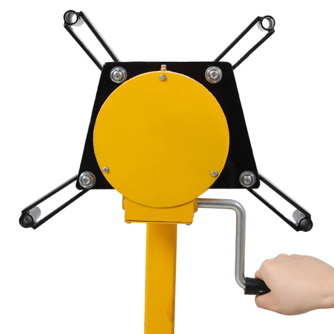 Tough As Nails Heavy Duty Engine Stand Holds Strong At One Thousand Pounds with yellow rotating handle and adjustable locking pins.