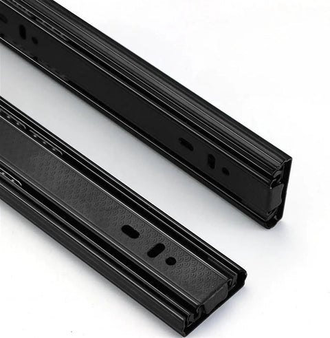 Two Pack Drawer Slides 10 To 16 Inch, Smooth Glide Cabinet Runners, Full Extension Metal Drawer Guides With Quiet Operation