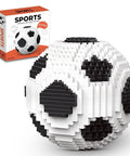 850-piece Soccer Ball Building Block Set For Adults And Teens 850 Pieces Black And White Ball Decor Model Kit STEM Educational Toy