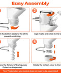Easy assembly guide for Upgrade Your Pasta Game With This Gourmet Press Attachment For Stand Mixers Featuring 7 Interchangeable Plates