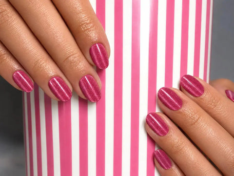 Semi Cured Gel Nail Strips Real Gel Polish UV Wraps For Brittle Nails Long Lasting Easy Peel Off Removal Hema Free